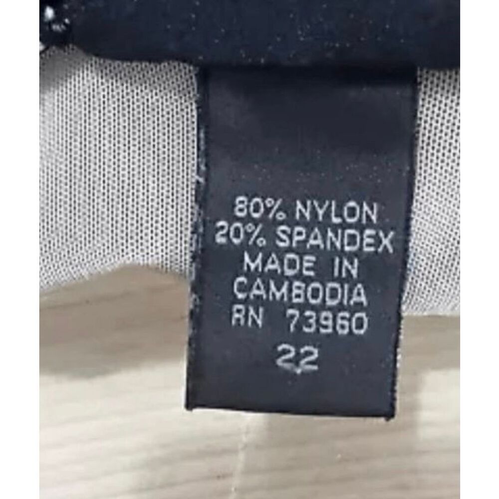 Avenue Swim Dress One Piece Bathing Suit Plus Size 22 Black White Skirt Swimwear - Picture 12 of 14